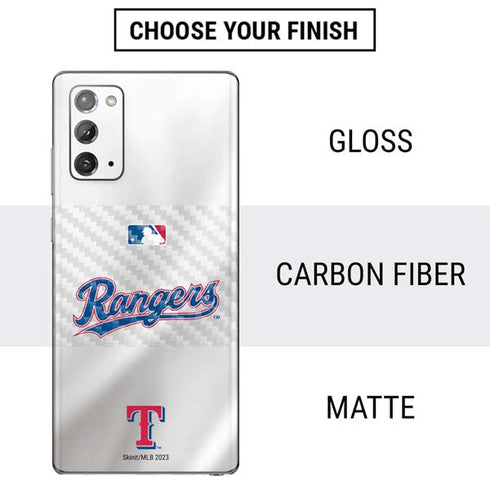 MLB Texas Rangers Home Jersey Galaxy Note20 5G Skin